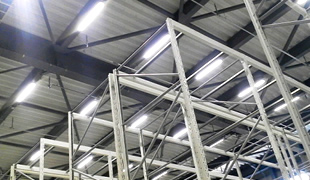 八王子ピッキングセンターの倉庫内LED照明化